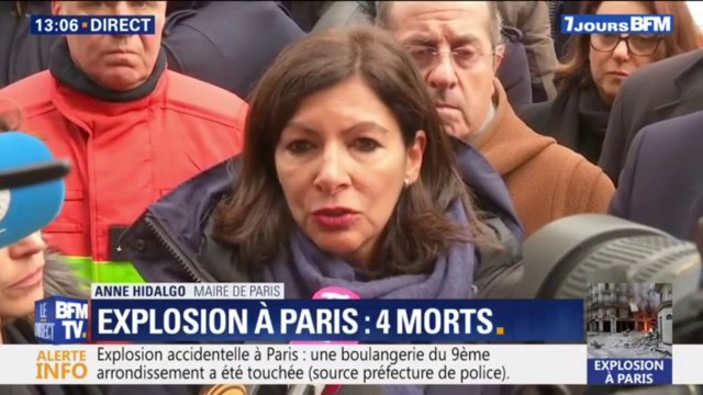 Nous allons proposer des hébergements. Anne Hidalgo s'adresse aux habitants touchés par l'explosion à Paris