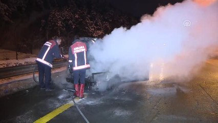 Arkadaşının Galerisinden Ödünç Aldığı Otomobil Yandı