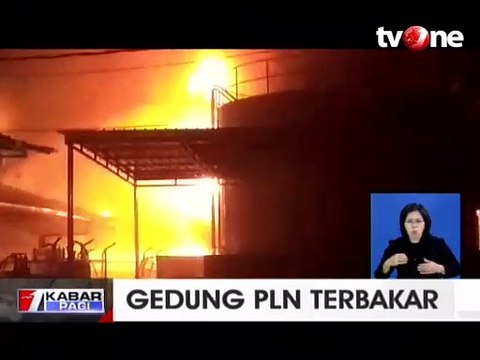 Gedung PLN di Natuna Terbakar Ludes
