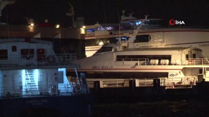 İstanbul’da şiddetli rüzgar etkili oldu, İDO seferleri iptal edildi