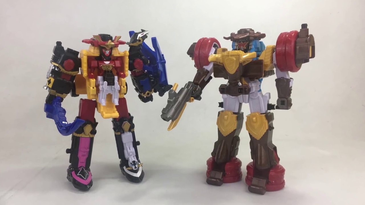 2 Power Rangers Ninja Steel Megazords DX Megazord Bullrider Ninja Fusion Zord  || Keith's Toy Box