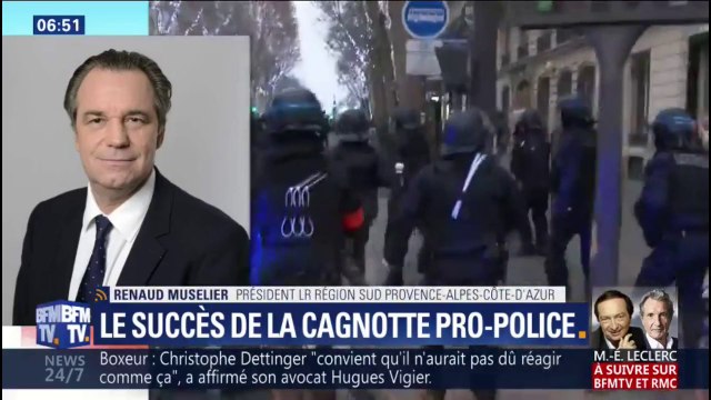 Renaud Muselier, président de la région PACA: les dons de la cagnotte pro-police seront mis à la disposition de l'amicale de la police