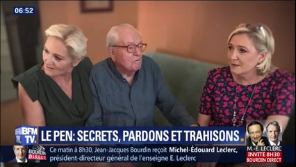 Enquête BFMTV sur la "dynastie Le Pen": ce moment où le patriarche se réconcilie avec ses filles pour ses 90 ans