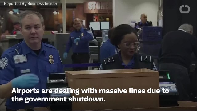 Airports Are Dealing With Massive Lines During The Government Shutdown As TSA Employees Are Working Without Pay
