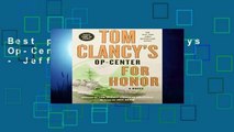 Best product  Tom Clancys Op-Center: For Honor - Jeff Rovin