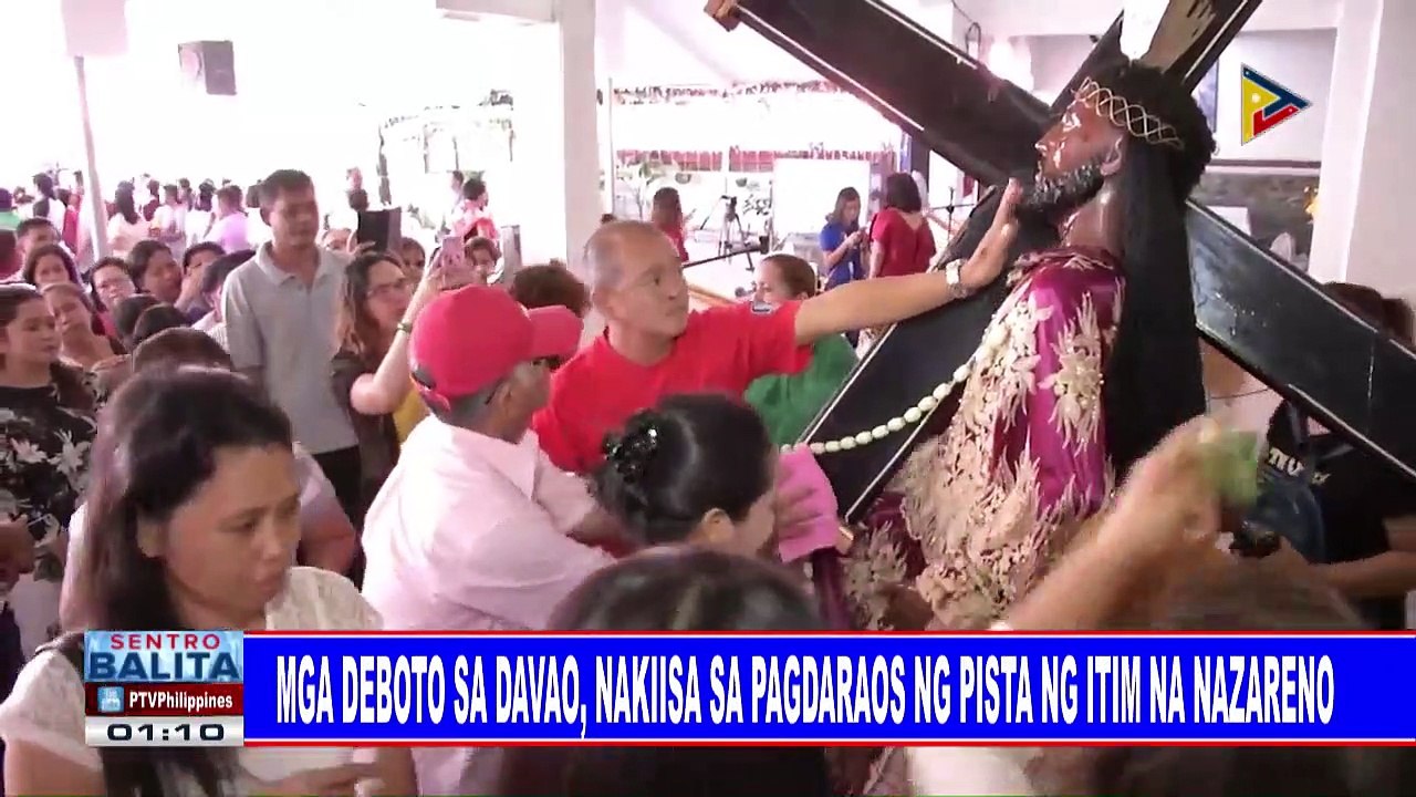 Mga deboto sa Davao, nakiisa sa pagdaraos ng Pista ng Itim na Nazareno
