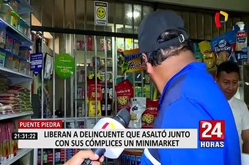 Puente Piedra: sujeto inmerso en robo a minimarket fue liberado