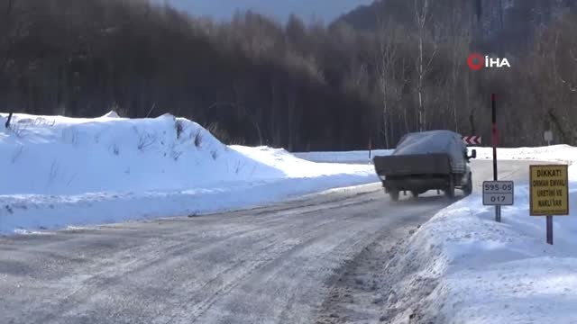 İnegöl-Domaniç Yolunda Şiddetli Lodos