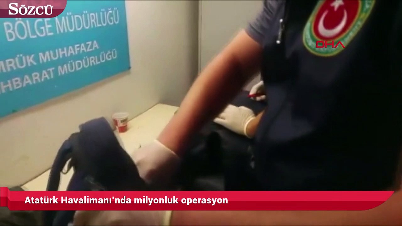Atatürk Havalimanı’nda milyonluk operasyon