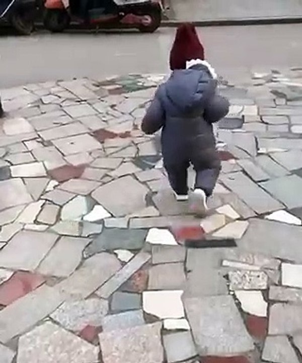 Oh, a step, better be careful