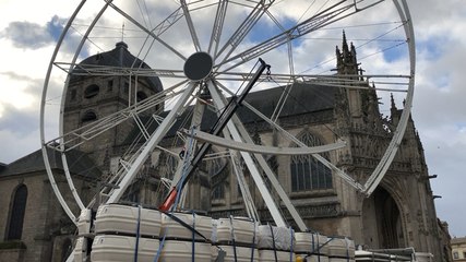 Démontage de la grande roue d’Alençon