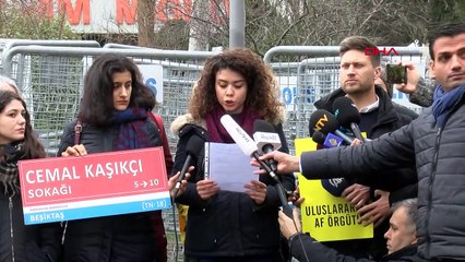 Cemal Kaşıkçı'nın son geçtiği sokağa sembolik olarak adını verdiler