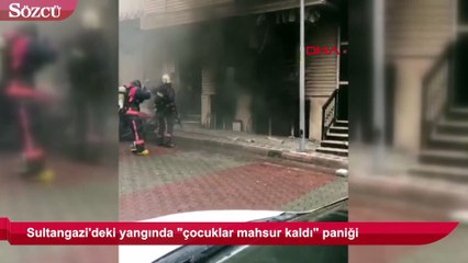 Yangında "çocuklar mahsur kaldı" paniği