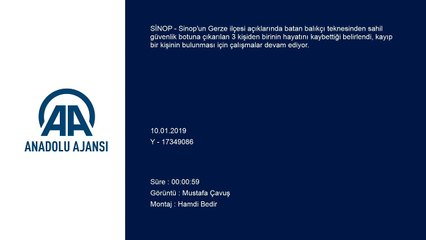 Sinop açıklarında balıkçı teknesi battı (3)