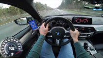 BMW 5 Series G30 520i AUTOBAHN POV TOP SPEED by AutoTopNL