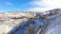 Karadeniz'de kış - Yaylalar havadan görüntülendi - ORDU