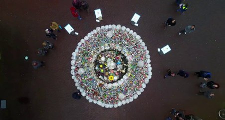 Tentoonstelling Zwerfafval Kaasmarkt Purmerend