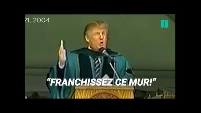 En 2004, Donald Trump n'avait pas le même discours sur les murs