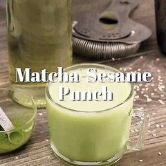 Matcha-Sesame Punch Cocktail Recipe - Liquor.com