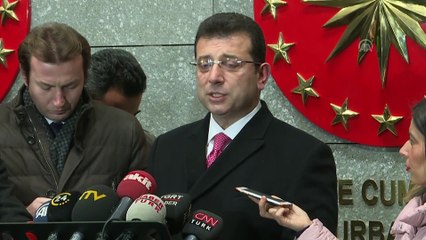 Ekrem İmamoğlu: '(Cumhurbaşkanı Erdoğan'ın kabulü) Faydalı, güzel bir görüşme olmuştur' - ANKARA