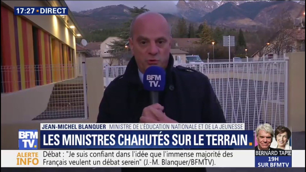 Blanquer : "Je n'utilise pas le terme de couper les allocations, ce n'est pas une décision que nous avons prise"