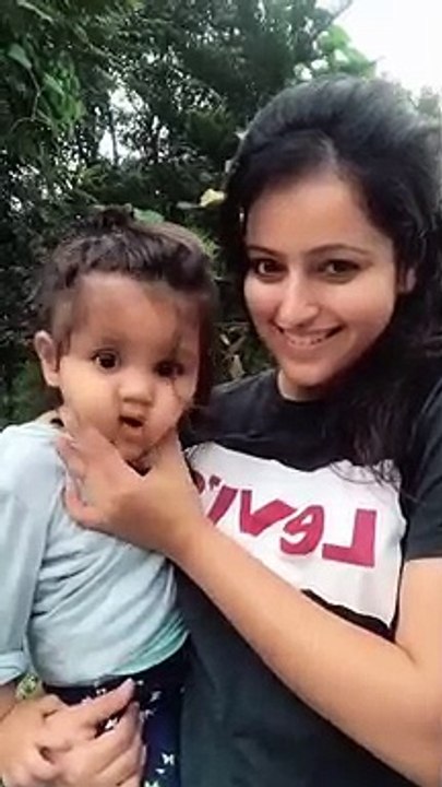 Mother and daughter are make fun