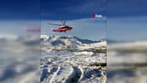 73 yaşındaki hasta ambulans helikopterle kurtarıldı