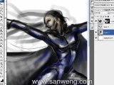 Storm (Halle Berry) of X-men photoshop speed painting