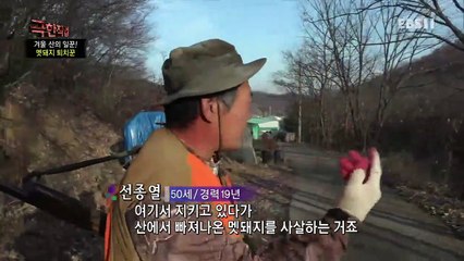 극한직업 - Extreme JOB_겨울 산을 지켜라! 멧돼지 퇴치꾼과 칡 제거반_#002
