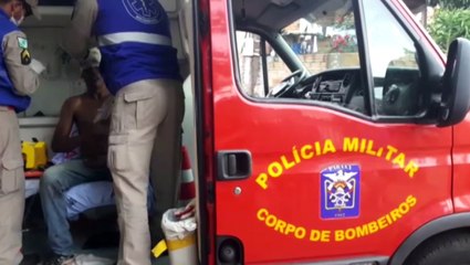 Homem leva 'paulada' na cabeça e é socorrido