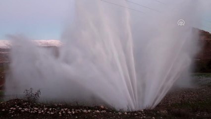 Adıyaman'da İçme Suyu Borusu Patladı