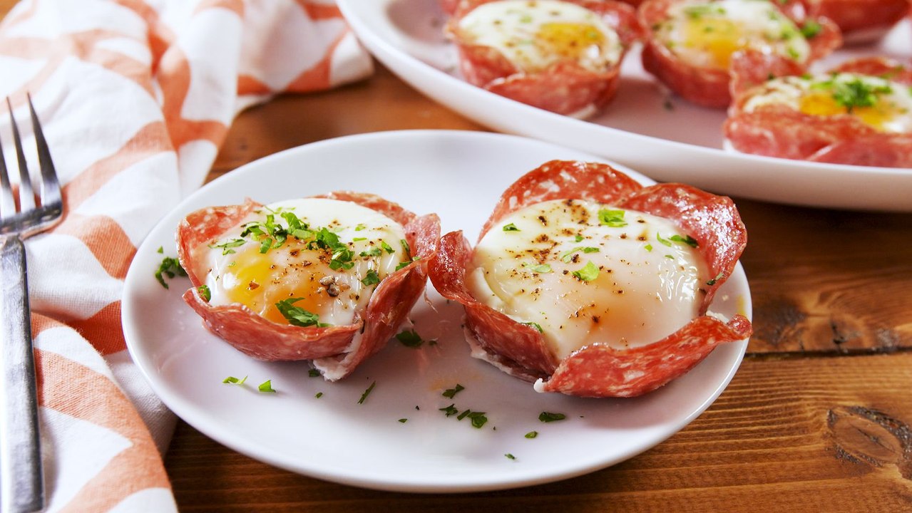 Salami Breakfast Cups Are Our New Favorite Low...