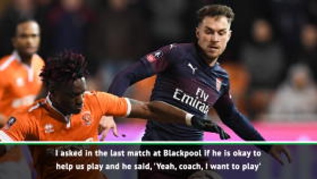 I respect Ramsey's decision - Emery on Juventus move