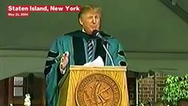 Trump To 2004 Graduating Class At Wagner College: 'If There's A Concrete Wall In Front Of You, Go Through It'