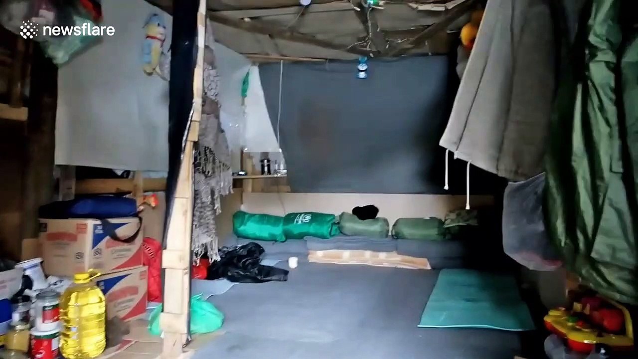 Refugees battle harsh winter living conditions in Greek camp