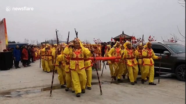 Gigantic 'pig king' crowned in China in run up to Chinese Year of the Pig