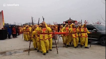 Gigantic 'pig king' crowned in China in run up to Chinese Year of the Pig