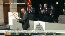 Forcadell rep la Medalla d'Or de la Generalitat de Catalunya
