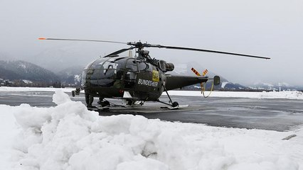 عملیات شگفت‌انگیز بالگرد نجات در کوه‌های آلپ