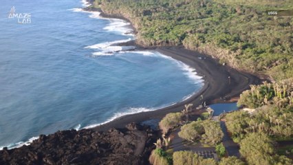 Kilauea Eruption in Hawaii Created a New Black Sand Beach