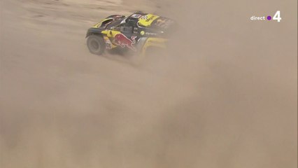 Dakar 2019 : Quand Sébastien Loeb subit une crevaison dans le final de la 4e étape !