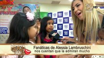 Cientos de niñas se tomaron fotografías con Alessia Lambruschini