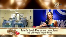 María José Flores se cambiará las prótesis mamarias