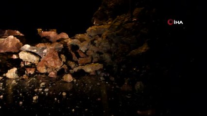 Antalya'da Heyelan Anı Böyle Görüntülendi