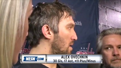 Alex Ovechkin On The Capitals' 13-Game Win Streak Vs. Bruins