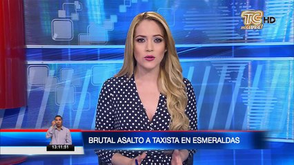 Esmeraldas: brutal asalto a taxista fue captado en imágenes
