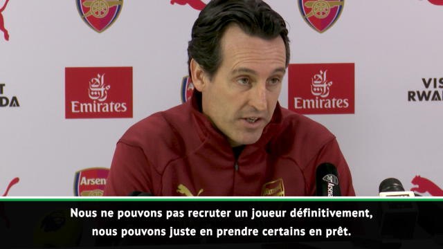 Arsenal - Emery : Nous ne pouvons pas recruter, juste avoir des prêts