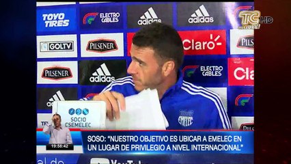 Mariano Soso habló de las nuevas incorporaciones de Emelec