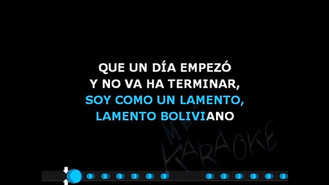 LAMENTO BOLIVIANO / LA MURALLA VERDE - Banda XXI (karaoke)