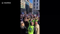 Union workers call for end to government shutdown during AFL-CIO Rally
